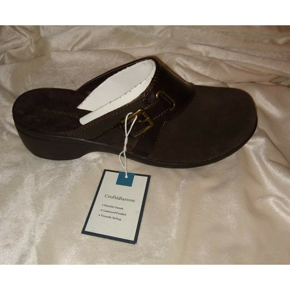 Croft and Barrow CBADELLA Brown shoes women's size 10 leather NEW NIB